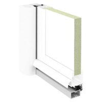 Aluminium Nebeneingangstür - Als-01 6 Als01 5